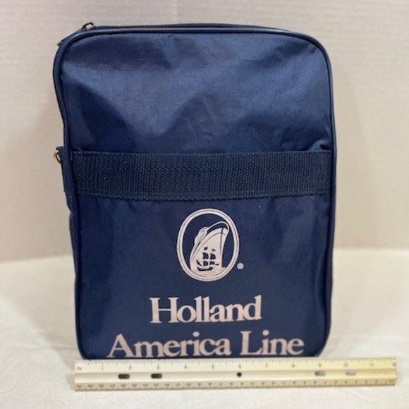 HOLLAND AMERICA LINE CRUISE Nylon Duffle Tote Travel Carry-On Expandable Bag - Picture 2 of 9